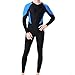 Muta da uomo in neoprene da 5 mm, con cerniera frontale e cappuccio, per...