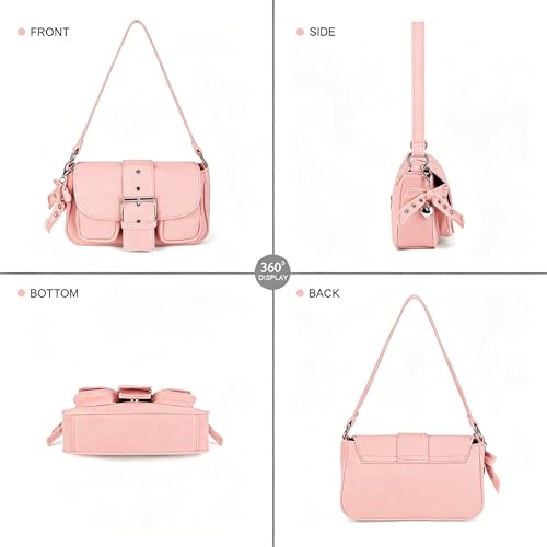 Image of Denim Crossbody Bags for Women,Blue Jean Hobo Shoulder Bag,Denim Messenger Bag