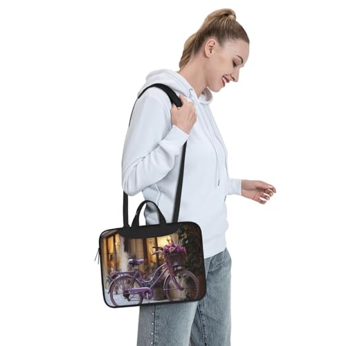 Bolso morado para laptop 13 pulgadas unisex miniatura 3