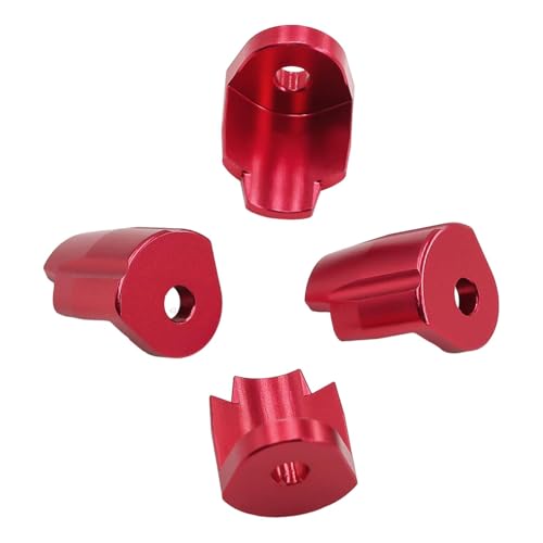 Menolana 4X Shock Absorber Cap Protector Accessories Replace Parts Replacement Anti Collision for 1/14 1/18 RC Car Simple Assembly, Red
