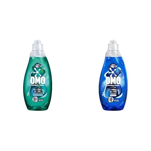 OMO Seti | Express Fresh Kötü Koku Karşıtı Beyaz ve Renkliler, 1480 ml x1 + Express Fresh Ultra Beyaz 1480 ml x1