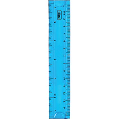 Tilibra - Régua Flexível 15cm, Azul 3 31lRcAuIO2L