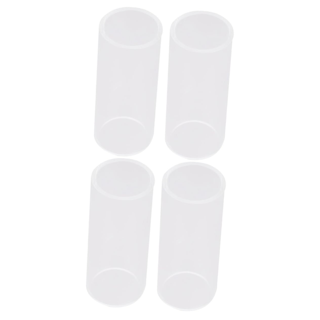 WHAMVOX 2sets 6cm Glass Bottleneck Slides Electric Guitar Slides Guitar Accessory Finger Slider Parts 2pcs*2