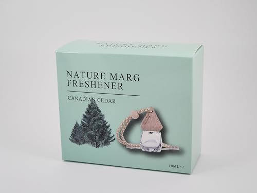 Image of Long-Lasting Car Air Freshener, Eliminate Odors with Aromatherapy Essential Oils, Hanging Car Scent Diffuser, 2 Pack (Canadian Cedar)