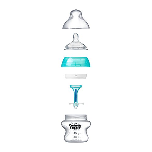 image for Tommee Tippee Advanced Anti Colic Newborn Baby Bottle Set, Teal, 10 Pi