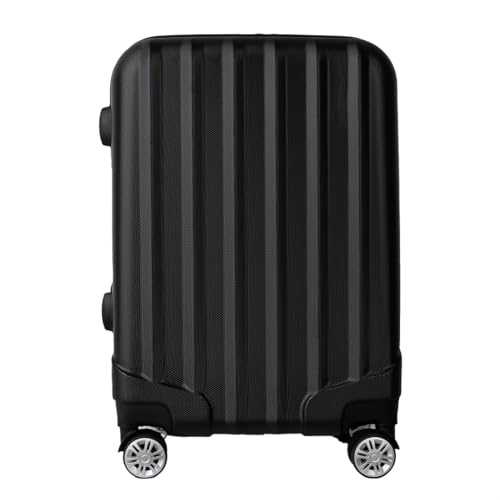 Mala de Viagem de Bordo Silent Noronha 10kg - Padrão ANAC | Rígida em ABS | 4 Rodas Duplas 360° | Cadeado Numérico Integrado | Leve e Resistente (Cor Preto)