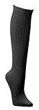 85% Baumwolle, 15%Polyamid Socks4Fun Kniestrümpfe-Häkellook Damen Trachtensocken Trachtenmode Schwarz -3473 (39-42)