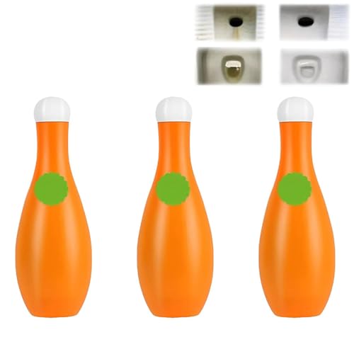 Bowling Blue Bubble Toilet Bowl Cleaner - Automatic Long-Lasting Toilet Bowl Cleaner In Bottle, Toilet Fresheners Deodorizing & Descaling, For Cistern Prevents Limescale (3)