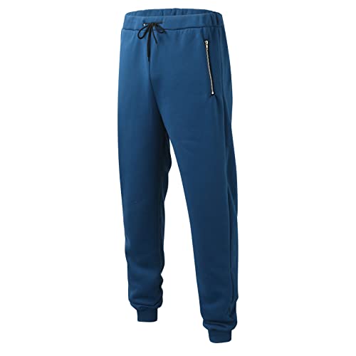 Pantalones deportivos para hombre, pantalones deportivos básicos de forro polar activo,...
