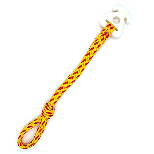 Towable Tube Tow Rope Connector Harness Water Ski Rope Wake Board Line Connection Water Sports Accessories Lake Boat For Tubing (Yellow&Red) #TOP1