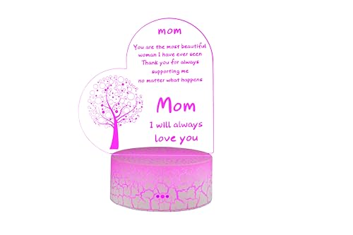 Image of Rarasy Gifts for Mothers: Thanksgiving, Birthday, Mother's Day - 3D Night Lights for Room Decoration