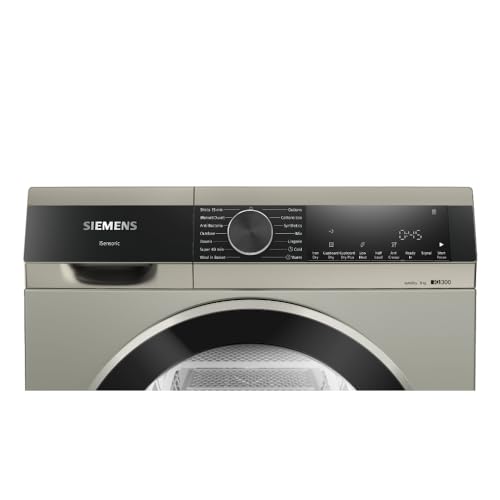 Image of SIEMENS 8 kg Fully Automatic Front load Condenser Tumble Clothes Dryer WP31G208IN, Silver Inox, Inbuilt Heater