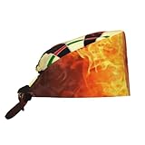 BYwenhopnbs Dardos en Llamas, Dardos de Fuego, Gorro de Trabajo Ajustable en 3D con Banda para el Sudor para Hombres y Mujeres.