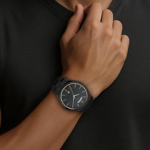 Titan Neo All Blacks Analog Round Watch for Men's