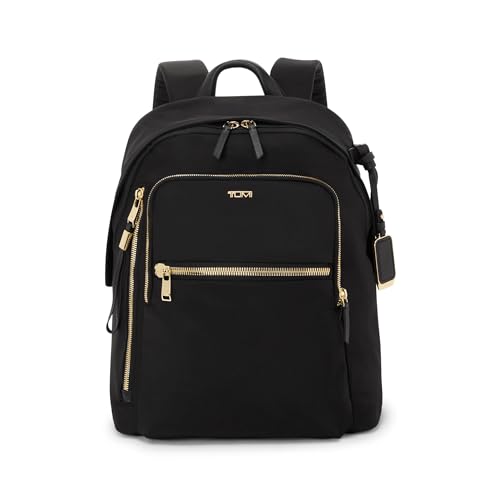 TUMI - Voyageur Halsey Backpack - Travel Backpack - For Business, Fashion, Commute - Holds Up to 14' Screens - Black & Gold