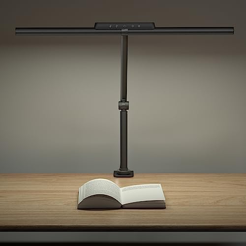 OOWOLF Led Desk Lamp with Clamp, 24W 70CM CRI≥95+ No Glare, Desk Lamps for Home Office Lighting