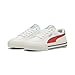 Puma Unisex-Child Court Classic Vulc, Puma White-Red Fire-Vapor Gray, Big Kid 4