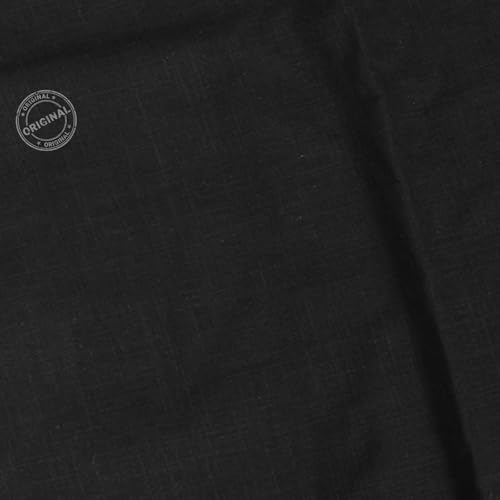 Image of Premium Cotton Flex Fabric for Sewing & Dressmaking | Soft, Breathable, Durable Material | Ideal for Kurtis, Shirts, Dresses, Home Decor & Crafts (Black, 1 Meter)