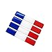 PT Decals 4 Pezzi 90x15mm epossidico Flessibile Morbido Francia Bandiera Francese Emblema Adesivo Decalcomania per Veicolo Auto Auto Moto Casco Decorazione della casa