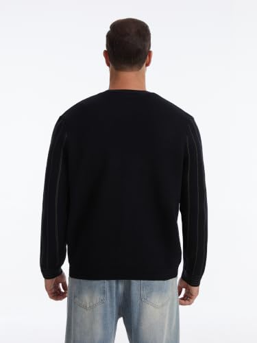 Image of Men's Cardigan Sweater Button Front V-Neck Long Sleeve Knit Sweaters