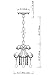 Mini Style Crystal Chandelier Pendant Light White,1-Light