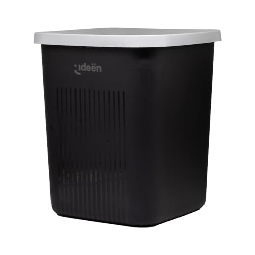 Caneca de basura negra 26cm IDEËN miniatura 2