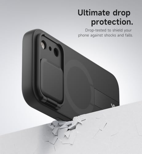 Image of SURITCH for iPhone 18 Pro Max Case for MagSafe, Camera Cover, Black
