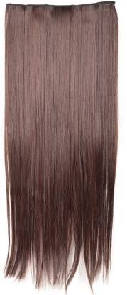Gorilla Pro STRAIGHT HAIR. EXTENSIONS SMOTH .BROWN And Wigs Women's Natural Brown Curly/Wavy Hair Extensions (5 Clips Curly Natural Color)