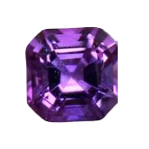 Améthyste naturelle carrée, pierre violette véritable pour sertir une bague