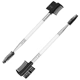 NUSITOU Kurzhaar Bürste Hund 2er Set Hundebürste Mit Doppelkopf Sanfte Augenbürste Für Hunde Und Katzen Ideal Zur Fellpflege Entfernt Unterwolle Und Verfilzungen Hochwertige Pflegebürste Für Kleine