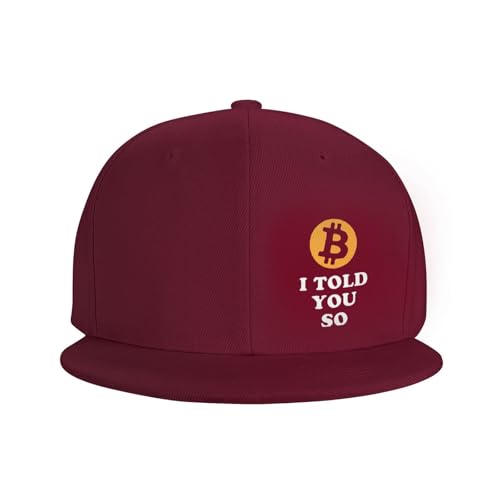 I Told You So Bitcoin Adjustable Outdoor Baseball Hat Flat Hat3