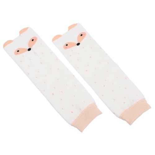 Thick Cartoon Knee Pads Fox Design Slip Leg Warmers Soft Durable for Crawling Boys Winter Indoor Outdoor Use