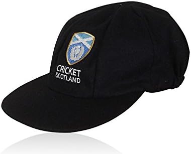 CLASSICAL TRADITIONAL MELTON WOOL BLUE CAP WITH SCOTLAND TEST LOGO SMALL PEAK BAGGY STYLE