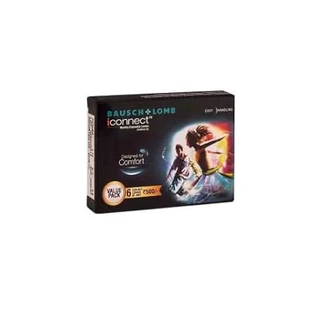 Bausch & Lomb I Connect Contact Lense - 6 Pieces I Connect monthly disposable(-3.75)