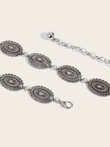 Western Concho-Chain-Belt-Women Cowgirl Metal-Belts3