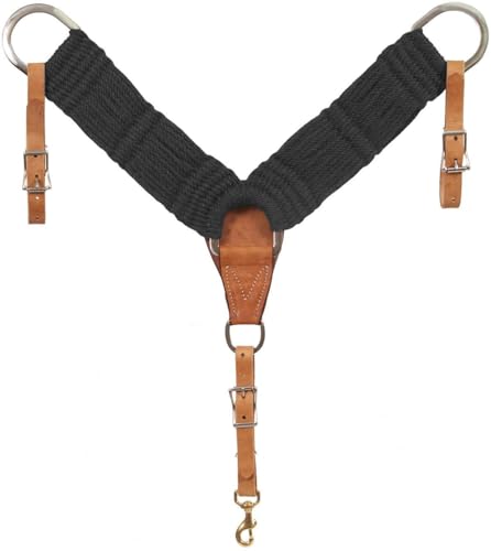 Mustang Black Mohair Breast Collar