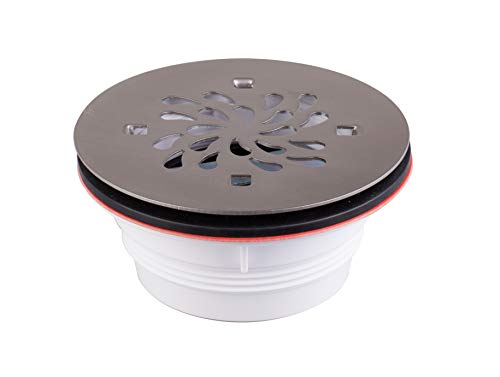 Uni-Green Shower Drain, ABS No Caulk Fiberglass Shower Base Drain for 2" Pipe