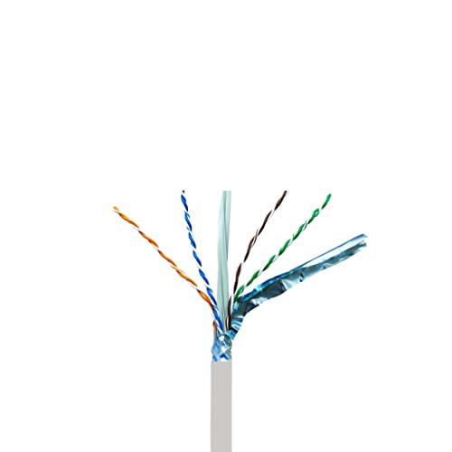 Cable Elite Cat6A Shielded Riser, 1000ft, FTP 23AWG, Blanco miniatura 2