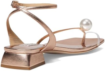 Badgley Mischka Women's LOLA Heeled Sandal, Champagne, 8 | Image 4