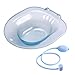 Sits Bath Washing Bowl, Cleansing Basin Sitting Bath Hip Bath Tub, Women Elderly Toilet Seat Sitz Bath Basin for Travel Hotel, blue B