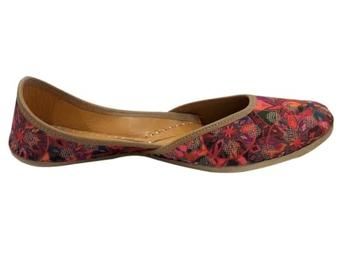 Multi Print Work Jooti for Women's Punjabi Ethnic Handmade Khussa Shoes Traditional Mojari Indain Jutti4