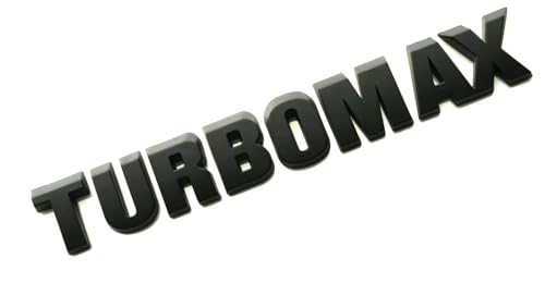 Image of Pair Set New Hood Letter Emblems 3D Nameplate Logo Compatible with 2024-2025 Silverado /Colorado Turbo-max Badge 85079242 (Matte Black)