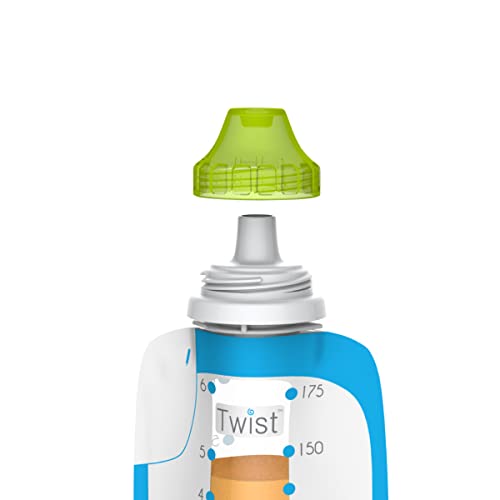 Kiinde Foodii Baby Food Storage System, Reusable Snack Spout Atta...