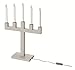 IKEA FULLTALIG Candlestick, Set of 3 Powder Coating Black Aluminum Candlestick Holder for Taper Candles, Table Romantic for Wedding, Birthday, Dinner Home & Bar Decorative (No LED Candle Included)