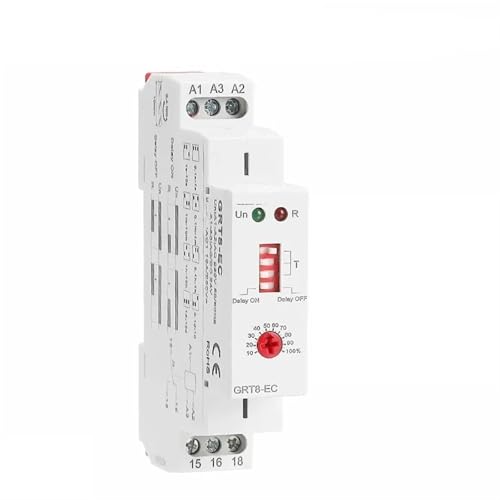 Relé temporizador GRT8-EC AC230V para automatizar la ventilación y luces del hogar sin esfuerzo