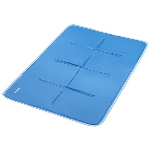 Navaris Kühlmatte für Hunde - Kühlmatte Hund - Selbstkühlende Hautiermatte mit Gel - Kühlmatte für Haustiere - Erfrischung für deinen Liebling - 60 x 90 cm - blau