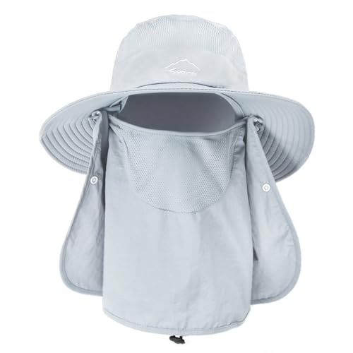 Image of Sun Hats for Men Women Fishing Hat UPF 50+ Breathable Wide Brim Summer UV Protection Hat