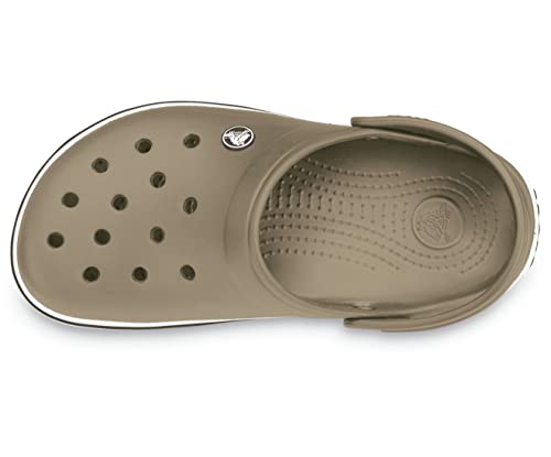 Image of Crocs Unisex Adult Crocband Clog 11016-260 Khaki M9W11