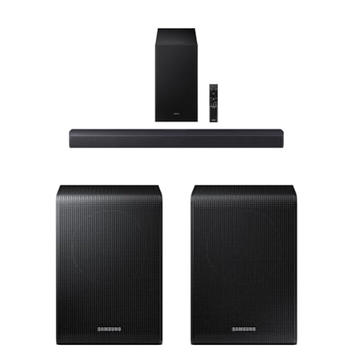 Samsung B-Series Soundbar HW-B550F 2.1 ch DTS Virtual:X Soundbar with Subwoofer (2025 Model) Voice Enhance Mode, Bass Boost 9250S Wireless Rear Speaker Kit, Black (SWA-9250S/ZA, 2025)