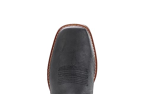 Image of IUV Cowboy Boots For Men Wide Western Boot Traditional American Flag Retro Square Toe Country Work Boots